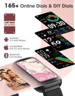 Fitness Tracker, Smart Watches for Women/Men, 24/7 Heart Rate Monitor Watch with Sleep Tracker, Step Counter, 20+ Sport Modes Fitness Watches for Women/Men, Android Smart Watch for Phones - Image 4