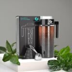 Coffee Gator Cold Brew Coffee Maker - 47 oz Iced Tea and Iced Coffee Maker and Pitcher with Borosilicate Glass Carafe, Filter - Black - Image 4