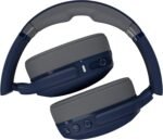 Skullcandy Crusher Evo Wireless Bluetooth Headphones with Multi-Sensory Bass, Noise Isolating Over-Ear Fit, Up to 40 Hours Battery, Microphone for iPhone Android - Blue/Grey - Image 5
