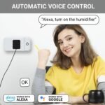 4 Pack Smart Home Wi-Fi Plugs - Alexa & Google Home Compatible, White, Toggle Switch, Automatic Operation - Image 6