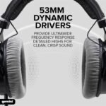 Gemini Pro Headphones – 53mm Drivers, Closed-Back, Deep Bass, Soft Cushions, 1/4" Adapter – for DJs, Producers, Podcasting, Gaming & More (DJX-1000) - Image 4