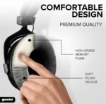 Gemini Pro Headphones – 53mm Drivers, Closed-Back, Deep Bass, Soft Cushions, 1/4" Adapter – for DJs, Producers, Podcasting, Gaming & More (DJX-1000) - Image 5