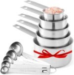 Stainless Steel Measuring Cups And Measuring Spoons 10-Piece Set, 5 Cups And 5 Spoons - Image 3
