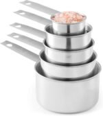 Stainless Steel Measuring Cups And Measuring Spoons 10-Piece Set, 5 Cups And 5 Spoons - Image 4