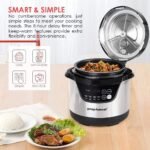 3 Quart Pressure Cooker 8 IN 1 Multi Use Programmable Instant Cooker Electric Pressure Pot with Slow Cook, Rice, Steamer, Sauté, Brown, Warmer - Image 3