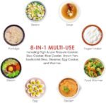 3 Quart Pressure Cooker 8 IN 1 Multi Use Programmable Instant Cooker Electric Pressure Pot with Slow Cook, Rice, Steamer, Sauté, Brown, Warmer - Image 4