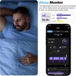 Smart Ring Health Tracker for Men/Women,Fitness Ring Sleep Tracker,Fast Charging for Long-Lasting Use,for Pedometer Exercise,Monitor Sleep, Heart Rate, Stress,Waterproof (Black, 12) - Image 5