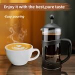 RAINBEAN Mini French Press Coffee Maker, 1 Cup, 12oz, Maximum Flavor Brewer with Stainless Steel Filter, 350ml - Small - Image 4
