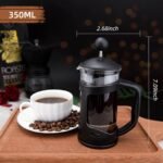 RAINBEAN Mini French Press Coffee Maker, 1 Cup, 12oz, Maximum Flavor Brewer with Stainless Steel Filter, 350ml - Small - Image 5