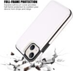Wallet Case Compatible with iPhone 13,Slim Protective case with Card Holder,PU Leather Kickstand Card Slots Case with a Free Screen Protective Glass for iPhone 13(6.1")-White - Image 7