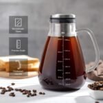 Cold Brew Iced Coffee Maker 51oz, Brewed Coffee Pot with Removable Double Mesh 304 Stainless Steel Filter, BPA-Free Cold Brew Pitcher Glass Container, Tea Maker - Image 4