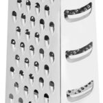 Amazon Basics Rectangular 4-Sided Box Cheese Grater, Stainless Steel, Zester, Non-Slip Base, Dishwasher-Safe, 9 inch, Black - Image 5