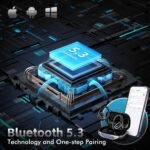 Wireless Earbuds Bluetooth 5.3 Headphones with 80H Playback, IPX7 Waterproof Over Ear Buds with LED Power Display for Sports Running Workouts - Image 4