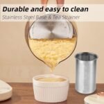 Health Pot, 1.5L Double-Layer Glass Electric Kettle with Stew Pot, 9-in-1 Multi-Function Tea Maker for Soup, Porridge, Herbal Tea, Stainless Steel Base, Glass Touch Panel, Programmable - Image 4