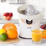Tribest CitriStar CS-1000 Electric Citrus Juicer with Stainless Steel Strainer and Spout (White) - Image 3