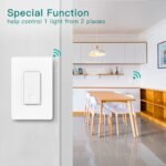 TREATLIFE 3 Way Smart Switch, 2.4GHz WiFi Light Switch Works with Alexa and Google Home, Neutral Wire Required, Remote Control, Schedule Timer, 1 Pack, White - Image 4