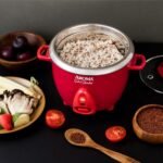 Aroma Housewares Select Stainless Rice Cooker & Warmer with Uncoated Inner Pot, 6-Cup(cooked)/ 1.2Qt, ARC-753SGR, Red - Image 5