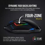 Corsair Dark CORE RGB PRO SE Wireless FPS/MOBA Gaming Mouse with Qi Charging – 18,000 DPI – 8 Programmable Buttons – Sub-1ms Wireless – iCUE Compatible – PC, Mac, PS5, PS4, Xbox – Black - Image 7