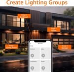 Amazon Basics Smart BR30 LED Light Bulb, Color Changing, 9W (60W Equivalent), 800LM, Works with Alexa Only, 2.4 GHz Wi-Fi, No Hub Required, 4 Pack - Image 4