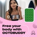 OCTOBUDDY Classic - Silicone Suction Phone Case Adhesive Mount - Hands-Free, Strong Grip Holder for Selfies & Videos - iPhone & Android Compatible - 2.25″ x 3.25″, Spade Green - Image 4