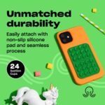 OCTOBUDDY Classic - Silicone Suction Phone Case Adhesive Mount - Hands-Free, Strong Grip Holder for Selfies & Videos - iPhone & Android Compatible - 2.25″ x 3.25″, Spade Green - Image 5