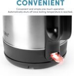 AROMA® 1.7-Liter Electric Kettle with Rapid Boil and Auto-Shut-Off in Stainless Steel (AWK-1401SB) - Image 4
