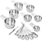 Hudson Essentials Stainless Steel Measuring Cups and Spoons Set (14 Piece Set) - Image 4