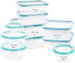 Snapware Total Solutions (10-Pack, Mixed Sizes) Plastic Food Storage Containers Set, Airtight & Leakproof Locking BPA-Free Lids Tupperware, Freezer Dishwasher Microwave Safe - Image 3