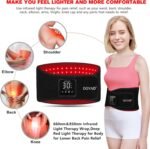 Cordless Red Light Therapy for Waist Back Pain Relief Near Infrared Light Therapy Device for Body Led Portable Wearable Wrap Rechargeable with 4000mAh Battery - Image 4