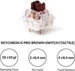 Keychron V1 75% Wired Mechanical Keyboard, QMK/VIA Programmable, Hot-swappable K Pro Brown Switches, Compatible with Mac Windows Linux - Carbon Black - Image 6