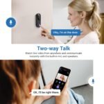 1080P Wireless Video Doorbell Camera, 2.4G WiFi Only, AI Human Detection, Indoor/Outdoor Surveillance Cam, 2-Way Talk, Night Vision, Cloud Storage (Sold Separately) - Image 4