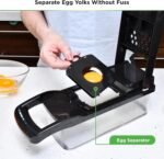 PrepNaturals Vegetable Chopper with Container, Veggie Chopper, Food Chopper & Onion Chopper - Mandoline Slicer for Kitchen (8 in 1, Black) - Image 5