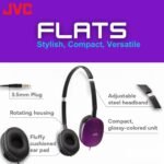 JVC Flats On-Ear Wired Headphones - Flat Foldable Design - 30mm Driver for Powerful Sound - Soft Ear-Pads for Comfort – Steel Headband - Lightweight & Portable - PC/Laptop/Gaming - 3.5mm Slim Plug - Image 3