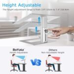 BoYata Laptop Stand, Ergonomic Aluminum Height Adjustable Computer Stand Laptop Riser Holder for Desk, Compatible with MacBook Pro/Air, Dell, Lenovo, HP, Samsung, More Laptops 11-17" - Image 3