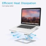 BoYata Laptop Stand, Ergonomic Aluminum Height Adjustable Computer Stand Laptop Riser Holder for Desk, Compatible with MacBook Pro/Air, Dell, Lenovo, HP, Samsung, More Laptops 11-17" - Image 5
