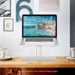 BoYata Laptop Stand, Ergonomic Aluminum Height Adjustable Computer Stand Laptop Riser Holder for Desk, Compatible with MacBook Pro/Air, Dell, Lenovo, HP, Samsung, More Laptops 11-17" - Image 6