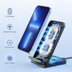 Wireless Charger [2 Pack],15W Fast Wireless Charging Stand,Wireless Charger Compatible with iPhone 15/15 Plus/15 Pro Max/14/13/12 /11Pro Max/XR/XS/X/8 Plus,Galaxy S23/S22/S21/S20 Note 20/10,Google,etc - Image 5