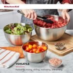 KitchenAid Stainless Steel Mixing Bowls, Set Of 3 - Image 4