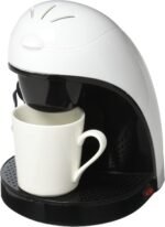 Brentwood TS-112W Coffee Maker with Ceramic Mug,Single Serve,White - Image 3