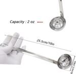 3 Pcs 2 oz Stainless Steel Soup Ladle Set, Long Handle Serving Spoons with Hooked Handles, Kitchen Cooking Utensils for Sauce Gravy Stew - Image 4