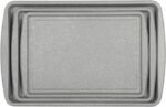 Oster Greystone 3 Piece Carbon Steel Nonstick Kitchen Baking Pans/Cookie Sheet Bakeware Set, Premium PFA Nonstick Material W/Grey Speckle - Image 5