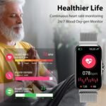 Fitness Tracker with 24/7 Continuous Heart Rate, Blood Oxygen Monitor, Smart Watch with Sleep Monitor, IP68 Waterproof Activity Tracker Step Counter for Women Men - Image 4