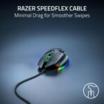 Razer Basilisk V3 35K Wired Ergonomic Gaming Mouse : HyperScroll Tilt Wheel - 35K DPI Optical Sensor Gen 2-13 Customizable Controls - Chroma RGB - Optical Switches Gen 3 - Speedflex Cable - Image 5