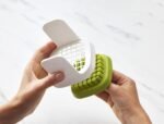 Joseph Joseph ChopCup Vegetable Chopper and Dicer, Sharp Stainless Steel blades, White - Image 3