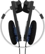 Koss Porta Pro Classic On-Ear Headphones, Retro Style, 3.5mm Wired Plug, Durable, Black/Silver - Image 3