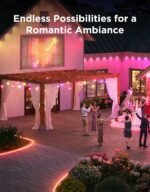 Govee Smart Outdoor String Lights 2, 144ft Outdoor Lights with Dimmable Warm White LED Bulbs, 47 Scene Modes for Patio, Backyard, Balcony, IP65 Waterproof, Works with Alexa, App Control - Image 3