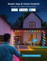 Govee Smart Outdoor String Lights 2, 144ft Outdoor Lights with Dimmable Warm White LED Bulbs, 47 Scene Modes for Patio, Backyard, Balcony, IP65 Waterproof, Works with Alexa, App Control - Image 4