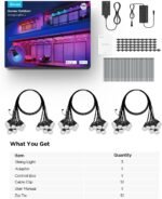 Govee Smart Outdoor String Lights 2, 144ft Outdoor Lights with Dimmable Warm White LED Bulbs, 47 Scene Modes for Patio, Backyard, Balcony, IP65 Waterproof, Works with Alexa, App Control - Image 5