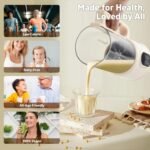 8 in1 Automatic Nut Milk Maker, 40oz Soybean Milk Machine, Homemade Almond, Oat, Soy, Plant-Based Milk and Non Dairy Beverages, 12 Hours Timer/Room Temp/Auto-Clean/Keep Warm/Boil/Low-Noise - Image 4