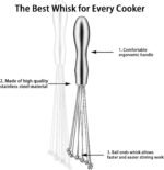2 Pieces Stainless Steel Mini Ball Whisk 10-Inch and 12-Inch, Egg Beater Manual Mixer Whisk for Sauces Cream Cooking Blender - Image 4